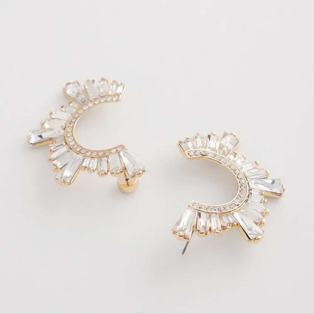 NWT Chico's No Droop™ Front to Back Embellished Earrings